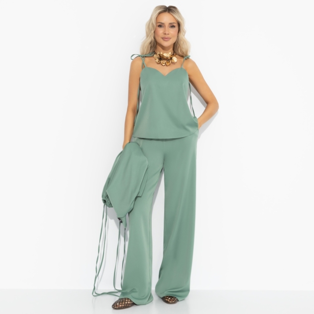 Брючный костюм Приручённый шик (3 в 1, мятный) 
