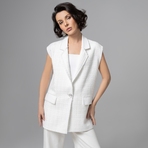 Карьерный взлет (античный белый) . Состав: 65% п/э, 35% вискоза