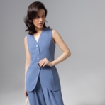 Идеал для всех (синий). Состав: 35% п/э, 30% вискоза, 30% хлопок, 5% спандекс