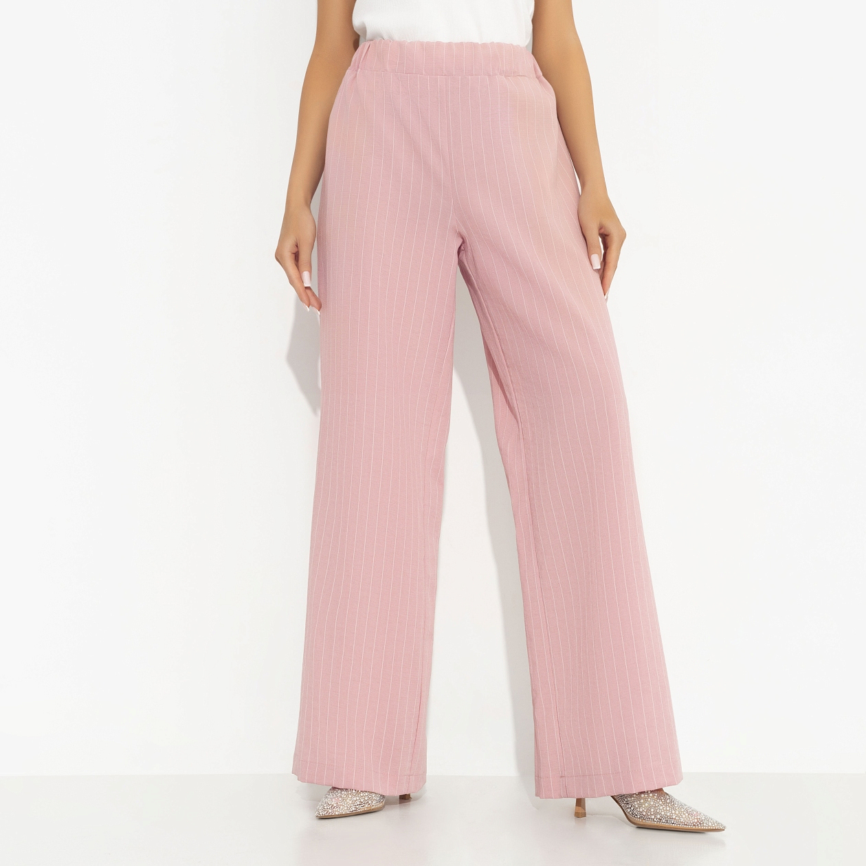 Брюки Повышение не за горами. Состав: 79% вискоза, 20% нейлон, 1% полиэстер