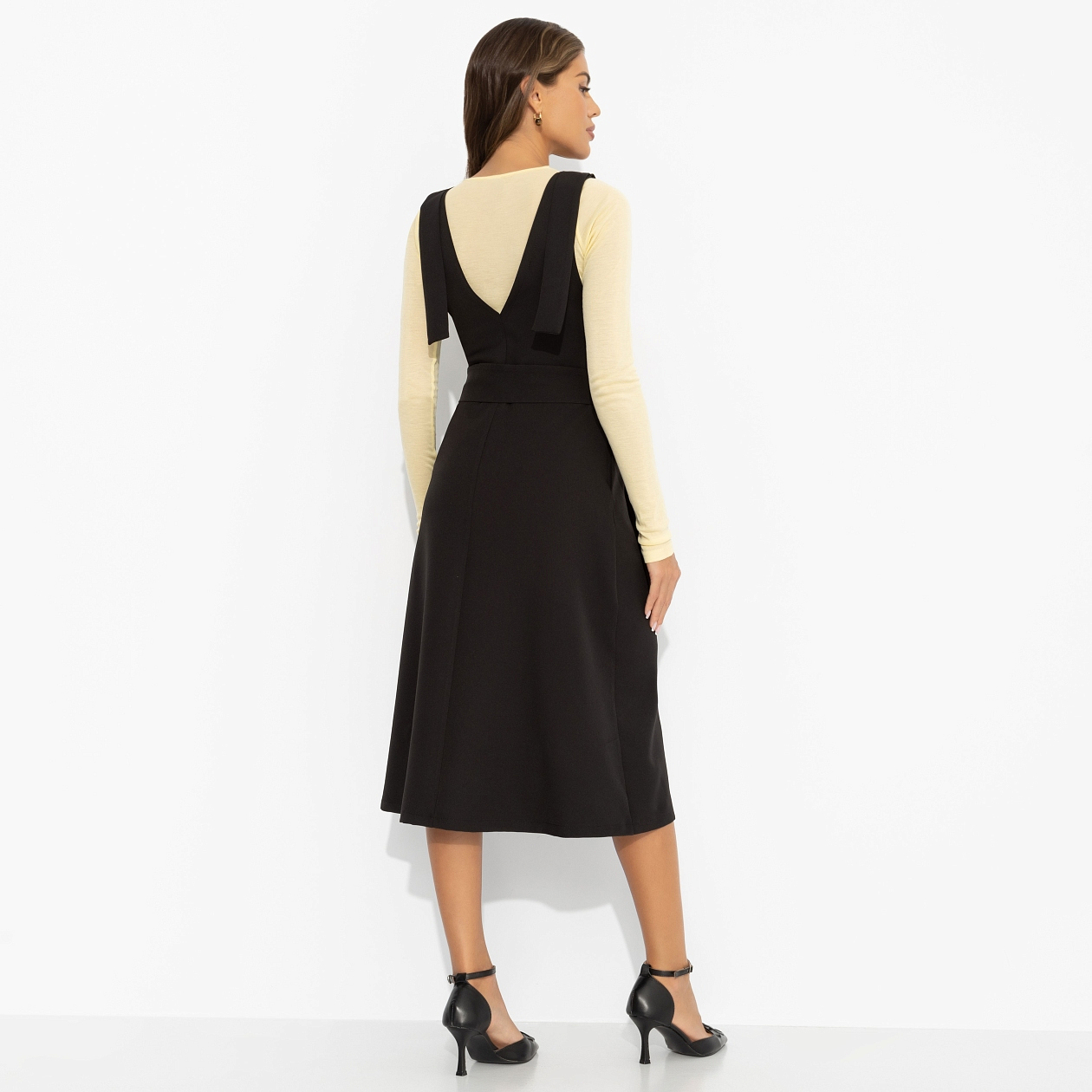 Сарафан Мисс Исключительность (new с поясом). Состав: 67% полиэстер, 30% вискоза, 3% спандекс