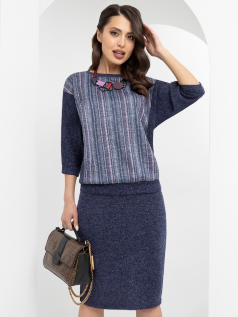 Костюм с юбкой Двойная игра (2 в 1, полоска) 