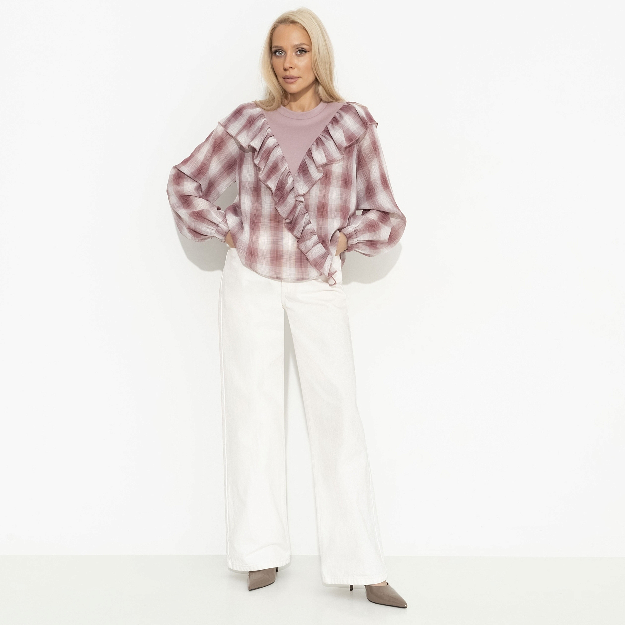 Блуза Не перестаю удивляться. Состав: 88% п/э, 10% вискоза, 2% спандекс