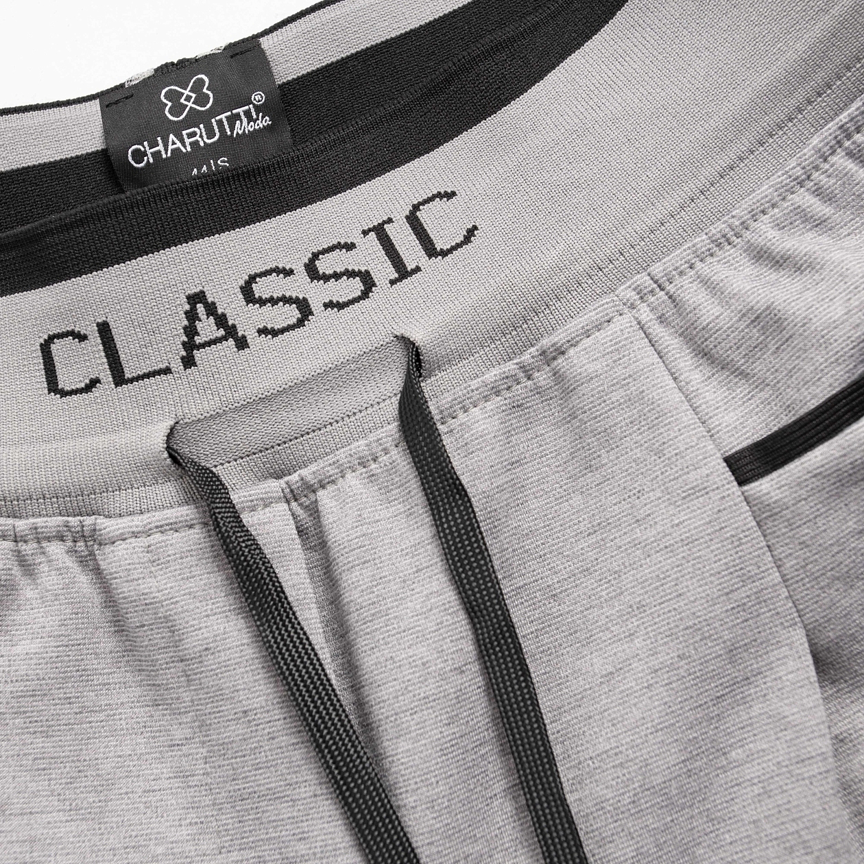 Брюки Красота в движении (серые). Состав: 35% п/э, 30% вискоза, 30% нейлон, 5% спандекс