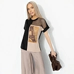 Футболка комбинированная с сеткой Ты в деле (стиль)