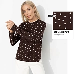 Лонгслив из 100% вискозы Личный стандарт (какао)