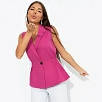 Жилет приталенный на резинке Летнее наслаждение (розовый)