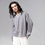 Свитшот со швами наружу Успех в руках (серый)