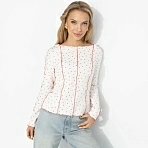 Лонгслив из хлопка Громкий тренд (нежное чувство)