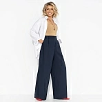 Брюки с высокой посадкой Легкой походкой (deep blue)