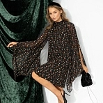 Платье с акцентными рукавами Стильная эйфория