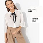 Блуза из полупрозрачной ткани Работаю красиво (white)