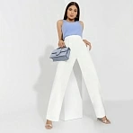 Брюки с защипами Модный экстаз (milk)