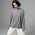 Лонгслив с акцентными швами Стиль вне закона