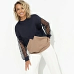 Свитшот оверсайз Любимый образ (шоколадный мусс)