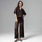 Кюлоты комбинированное с кружевом Больше, чем просто стиль (горький шоколад)