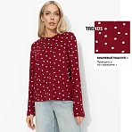 Лонгслив из 100% вискозы Личный стандарт (спелая вишня)