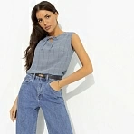 Блуза с выточками Легкое настроение (cage)