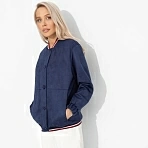 Бомбер на пуговицах Любуйся мной (темно-синий)