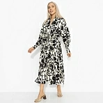 Платье-рубашка вискозное В самое сердце