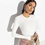 Лонгслив двухсторонний Роковое признание (вайт)