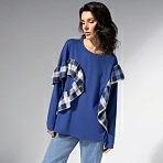 Лонгслив дизайнерский Гардеробная магия (синий)