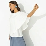 Блуза свободного асимметричного кроя Лёгкая драма