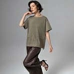 Футболка с акцентными строчками Стальной взгляд