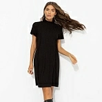 Платье с плетением «косы» Словно впервые (black)