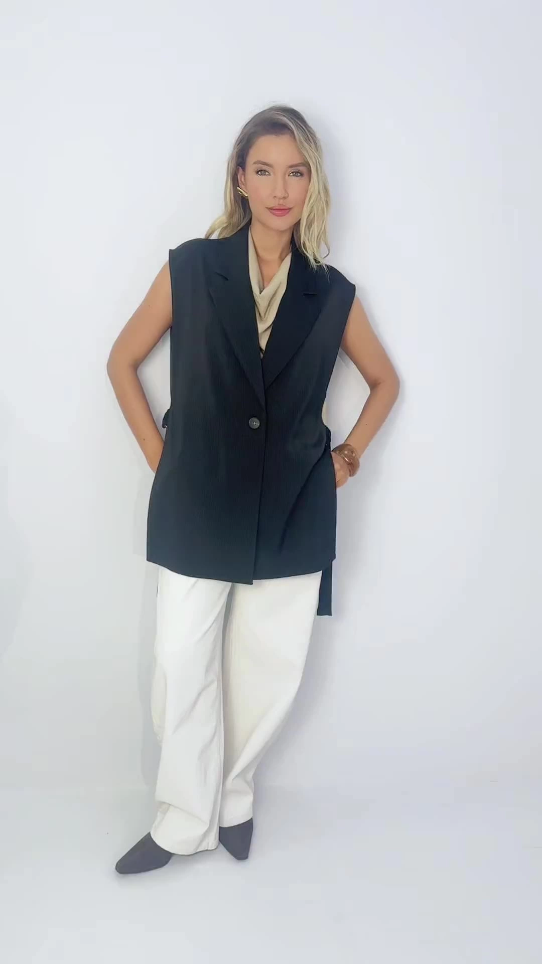 Сама себе босс в полоску (чёрный)