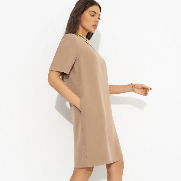Платье Виртуальные будни (beige) 