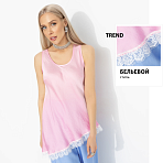 Топ шёлковый Следи за мной (розовый)