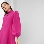 Платье Тонкость стиля (rose, с поясом). Состав: 95% п/э, 5% эластан