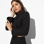 Жакет Стильная сенсация (black). Состав: 95% п/э, 5% эластан