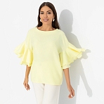 Блуза с акцентными рукавами Молниеносная влюбленность (sunny)