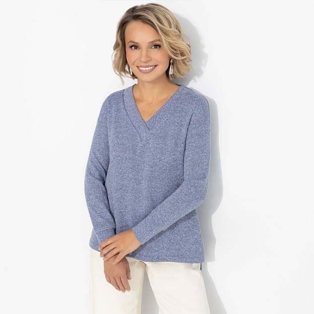 Лонгслив Мелодия цвета (голубой)