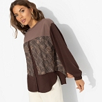 Стиль по-взрослому (браун, нью). Состав: 65% п/э, 30% вискоза, 5% спандекс