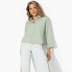 Блуза на кулиске Твой личный тренд (хаки)