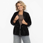 Бомбер Хочу-надо-беру (чёрный). Состав: 90% полиэстер, 10% нейлон