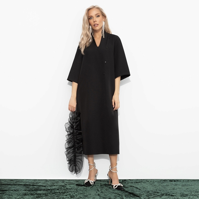 Платье Сияние глянца (чёрное) 