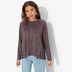 Лонгслив Модный эквивалент (преппи). Состав: 65% п/э, 30% ангора, 5% спандекс