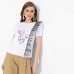 Футболка Завоюй меня (heart). Состав: 65% п/э, 30% вискоза, 5% стрейч