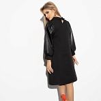 Платье Модная революция (black style). Состав: 60% п/э, 37% вискоза, 3% спандекс