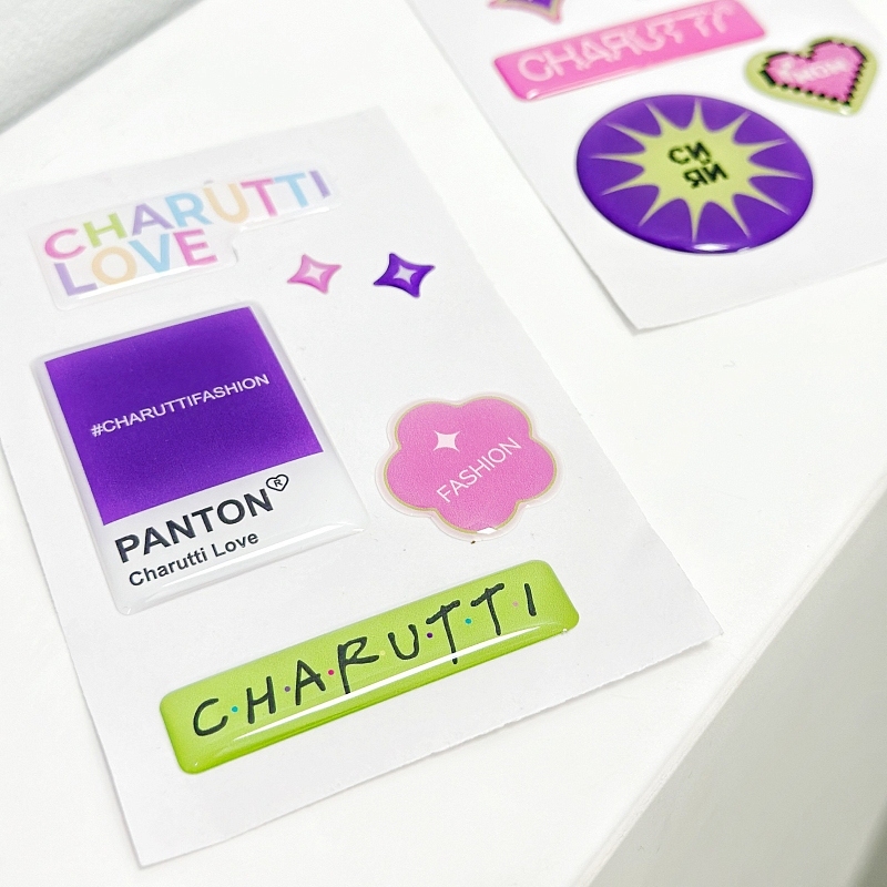 CHARUTTI Love (pantone). Состав: 6 объемных стикеров