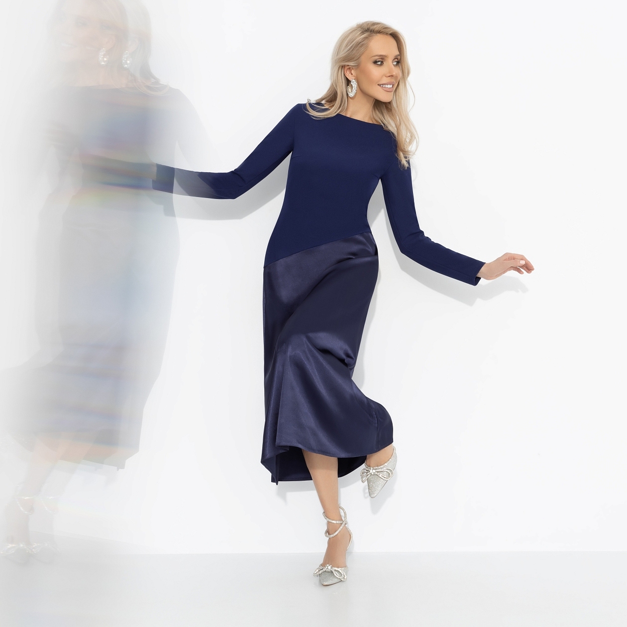 Платье Нежная утонченность (моя мудрость). Состав: 95% п/э, 5% эластан