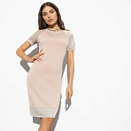 Платье Будь собой (beige gold). Состав: 65% п/э, 30% вискоза, 5% стрейч