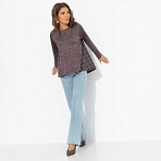 Лонгслив Модный эквивалент (преппи). Состав: 65% п/э, 30% ангора, 5% спандекс