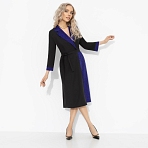 Платье Образ вне закона (синий леопард). Состав: 95% п/э, 5% эластан