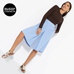 Юбка-шорты с высокой посадкой Девочкам это нравится (blue)