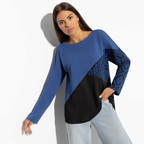 Туника Геометрия стиля (blue fashion) 
